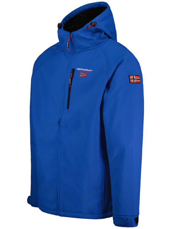 Geographical Norway Softshell Capuchon Royal Blue Takito (1)