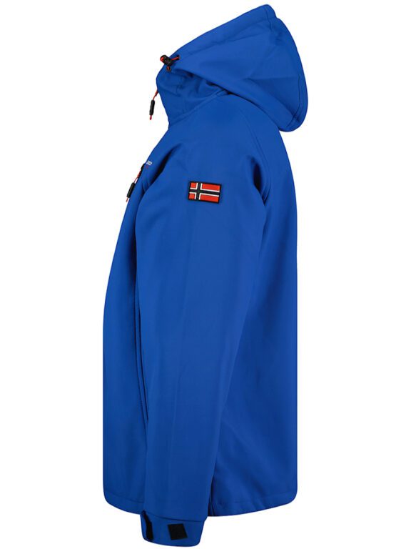 Geographical Norway Softshell Capuchon Royal Blue Takito (2)