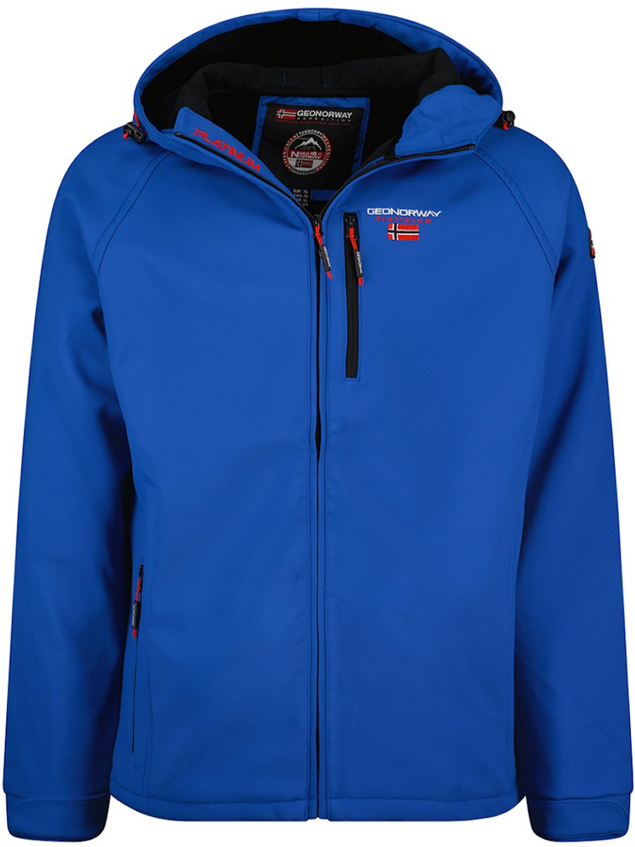 Geographical Norway Softshell Capuchon Royal Blue Takito (3)