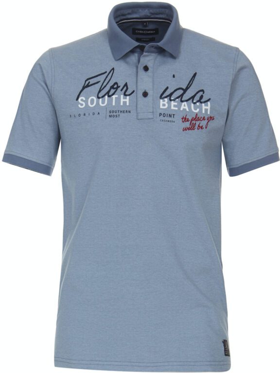 Casa Moda Florida South Beach Poloshirt 3-knoops 934059500-171 Blauw (2)