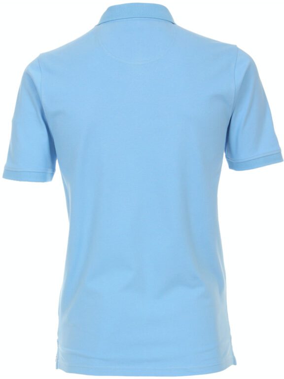 Casa Moda Poloshirt Effen Blauw Met Logo 004470-124 (3)