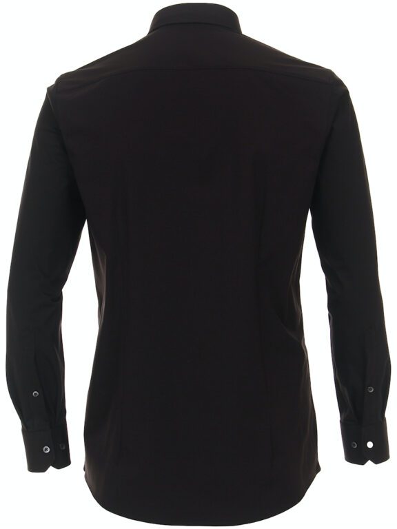 Venti Jerseyflex Overhemd Zwart Modern Fit 123963800-800 (3)