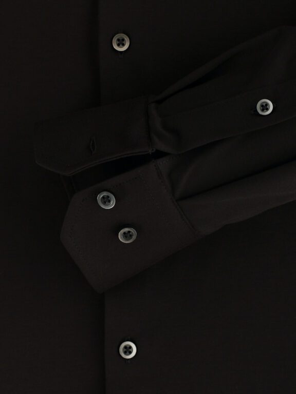 Venti Jerseyflex Overhemd Zwart Modern Fit 123963800-800 (4)