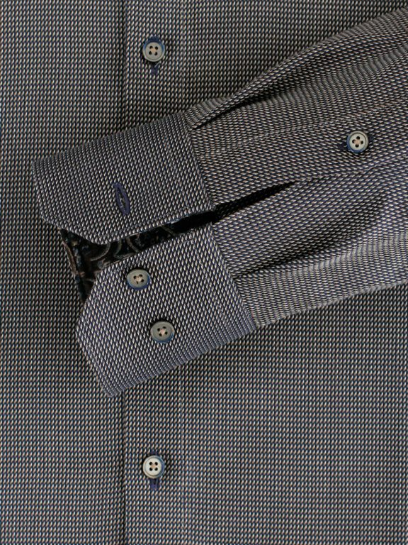Bruin Venti Overhemd Dubbele Boord Met Motief Modern Fit 134135400-203 (4)