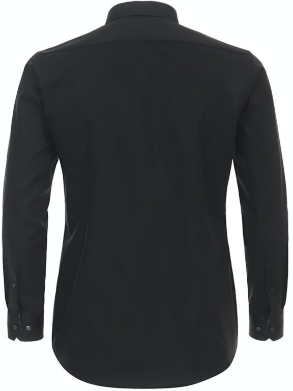 Venti Heren Overhemd Met Bloemenkraag Zwart Body Fit 134124100-800 (3)