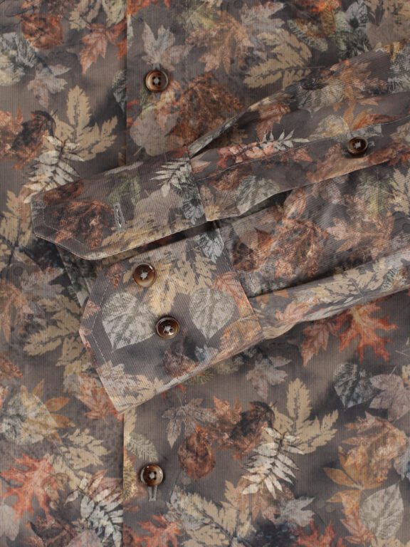 Bruin Venti Overhemd Kent Boord Met Motief Modern Fit 134166300-200 (4)