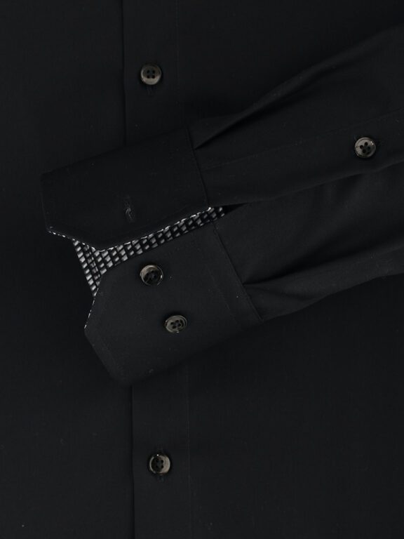 Zwart Venti Overhemd Kent Boord Met Motief Modern Fit 134167300-800 (3)