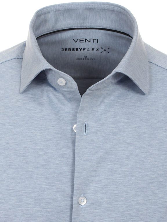 Blauw Venti Jerseyflex Overhemd Modern Fit 123963800-100 (1)