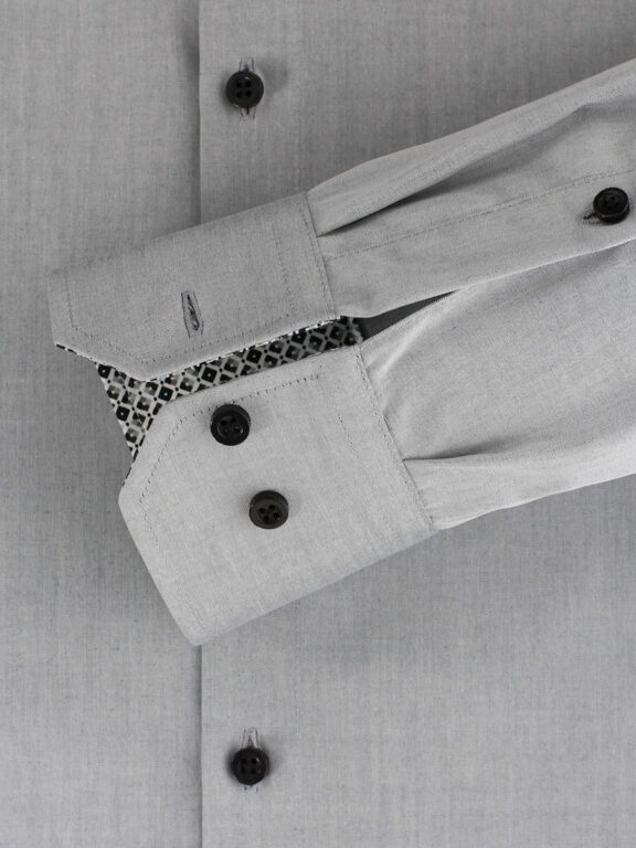 Zilver Overhemd Heren Strijkvrij Modern Fit Venti 123942200-705 (4)