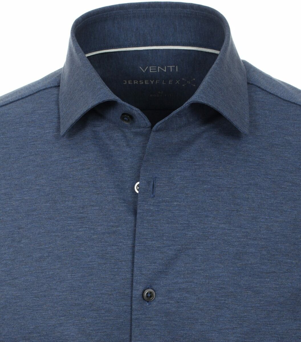 Blauw Venti Jerseyflex Overhemd Body Fit 123955800-101 (1)