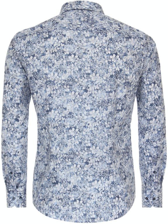 Blauw Venti Overhemd Kent Boord Met Motief Modern Fit 144207200-100 (3)