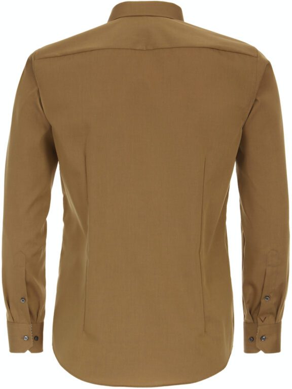 Geel Overhemd Heren Strijkvrij Modern Fit Venti 123942200-500 (3)