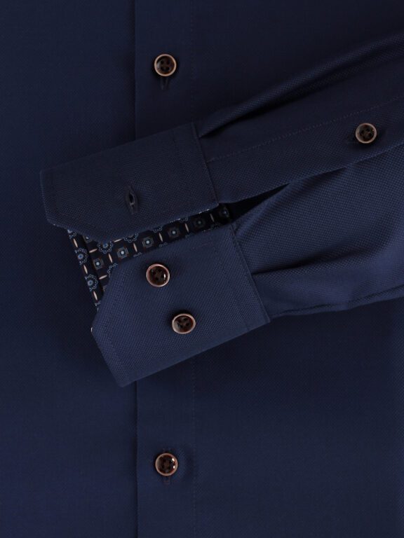 Venti Blauw Overhemd Oxford Weving Modern Fit 103522000-108 (4)