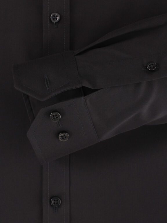 Venti Overhemd Zwart Body Fit Kent Kraag 001420-800 (4)