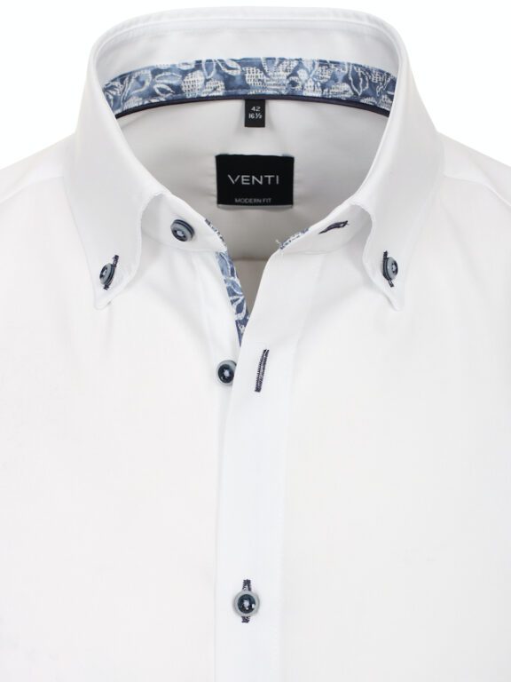 Wit Venti Overhemd Button Down Boord Modern Fit 144206800-000 (1)