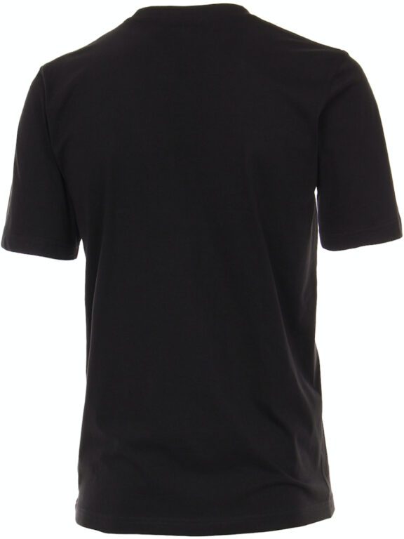Casa Moda Basis T-shirt Katoen Ronde hals Zwart 2-Pack (3)