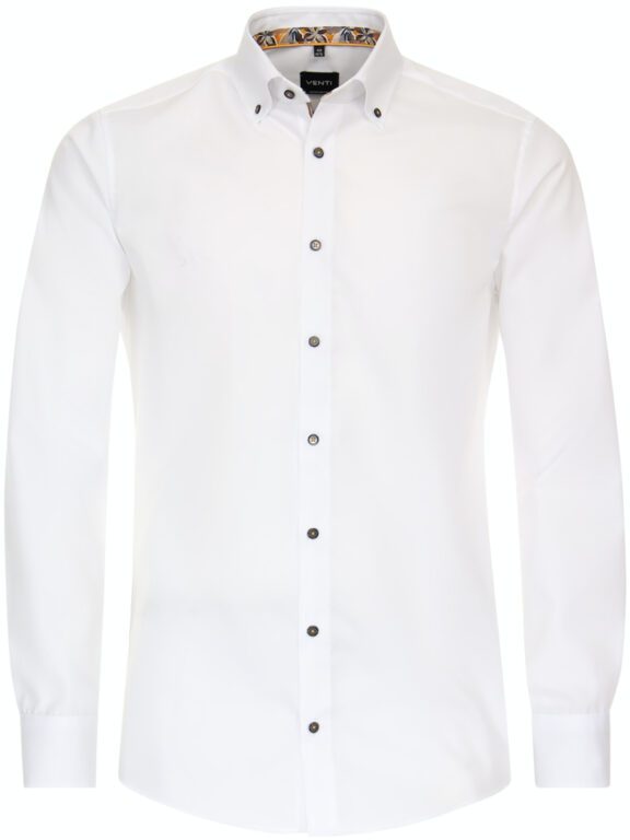 Wit Venti Overhemd Button Down Boord Met Motief Modern Fit 144206300-000 (2)