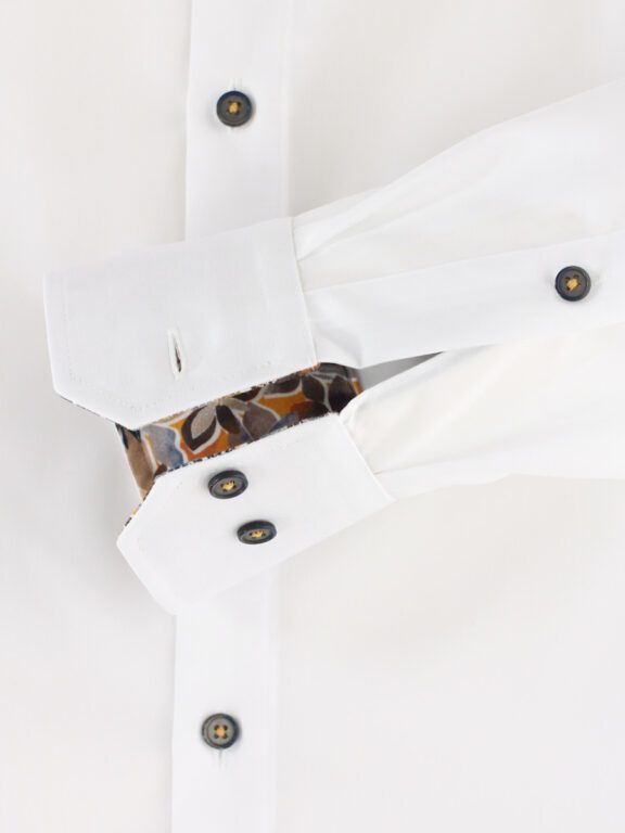 Wit Venti Overhemd Button Down Boord Met Motief Modern Fit 144206300-000 (4)