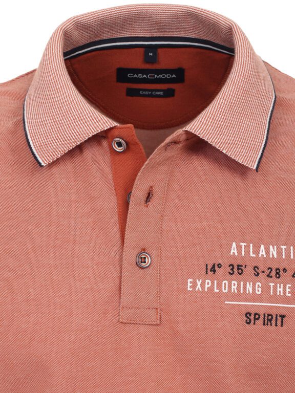Casa Moda Atlantic Ocean Spirit Poloshirt 944188200-498 Oranje (1)