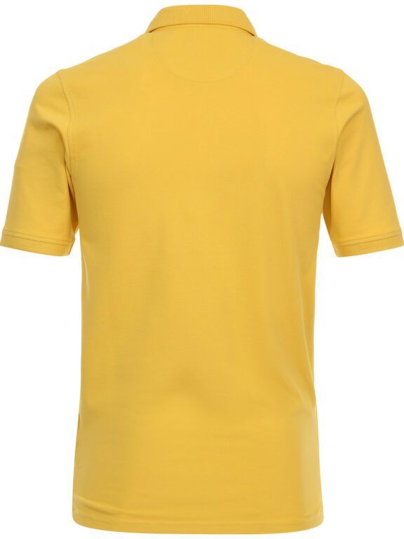 Casa Moda Polo Shirt Comfort Fit Effen Stretch 004470-554 Geel (3)