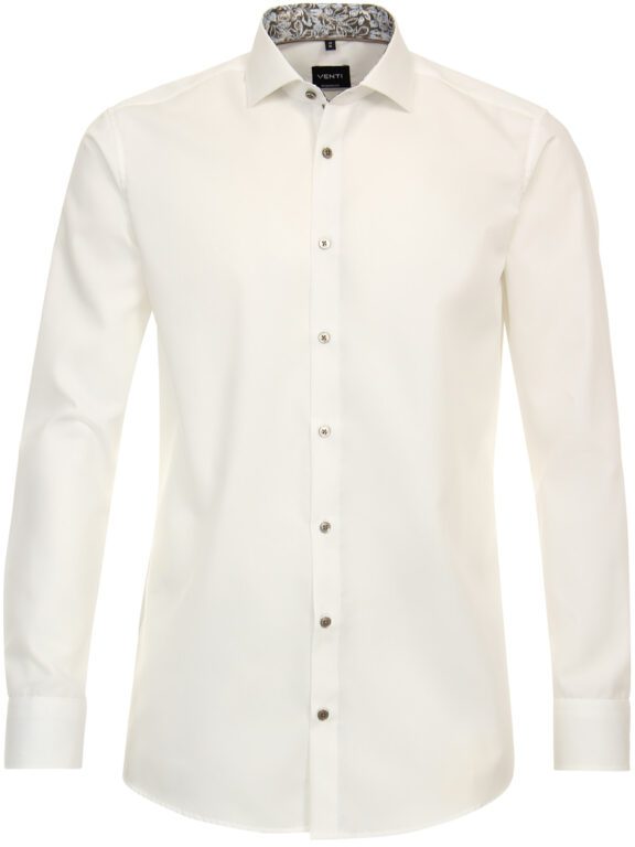 Gebroken Wit Overhemd Heren Strijkvrij Modern Fit Venti 144207900-002 (2)