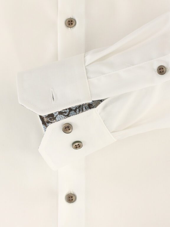 Gebroken Wit Overhemd Heren Strijkvrij Modern Fit Venti 144207900-002 (4)