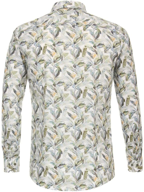 Groen Gebloemd Venti Overhemd Kent Boord Modern Fit 144274700-300 (1)