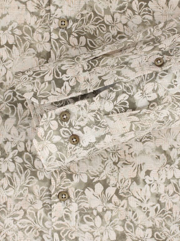 Groen Venti Overhemd Kent Boord Met Motief Modern Fit 144209900-300 (4)