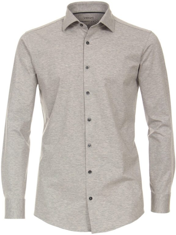 Venti Grijs Jerseyflex Overhemd Modern Fit 123963800-700 (2)