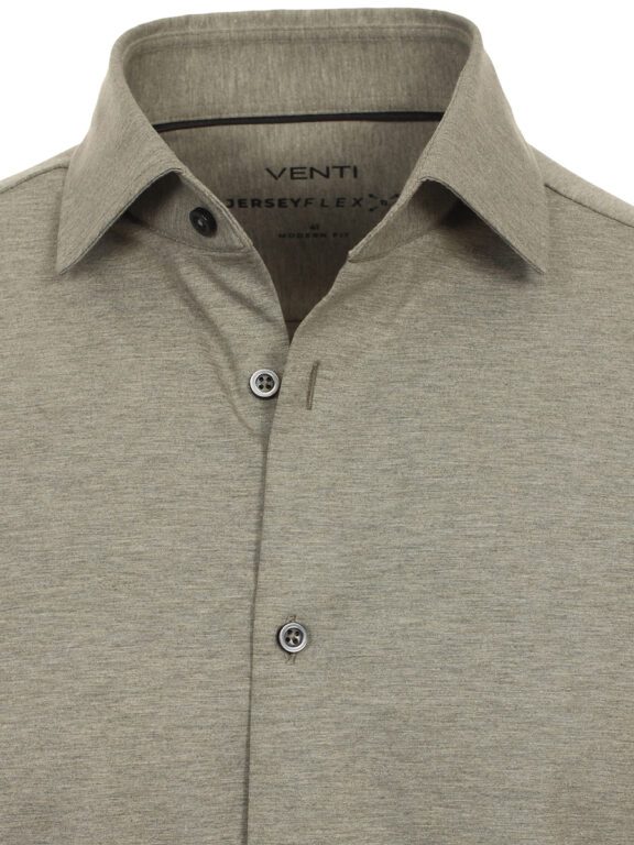 Venti Groen Jerseyflex Overhemd Modern Fit 123963800-300 (1)