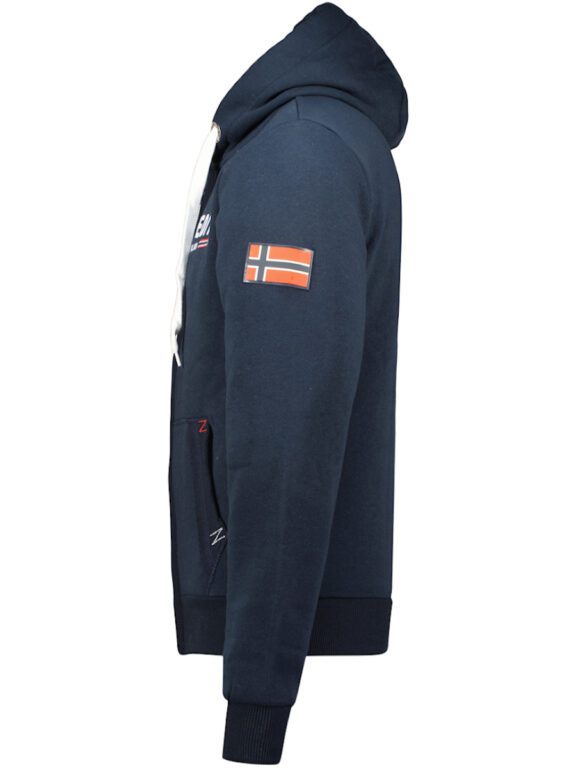 Gasille Vest Met Capuchon En Rits Blauw Geographical Norway (1)