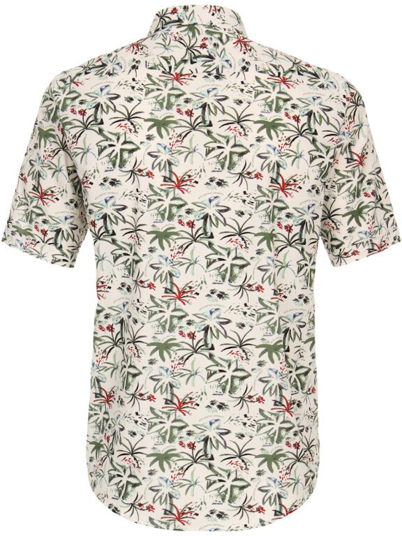 Groen Overhemd Met Motief Korte Mouw Casa Moda Modern Fit 944270600-300 (3)