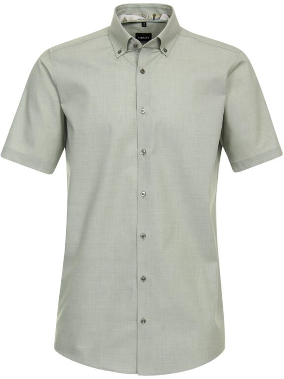 Groen Venti Overhemd Korte Mouw Button Down Boord Strijkvrij Modern Fit 644288900-300 (2)
